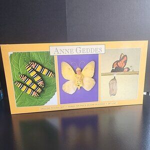 Anne Geddes 3 Deluxe Puzzles 500 PC Jigsaw Butterfly Babies Vintage SEALED